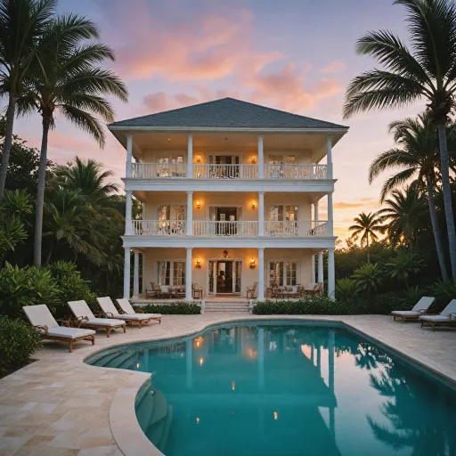 Experience the elegance of a beachfront house in the Bahamas: premium rentals and private estates